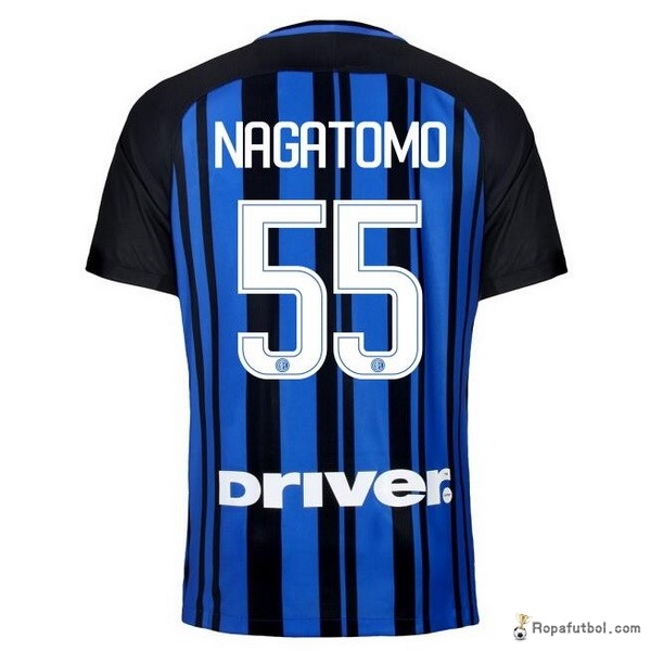 Camiseta Inter de Milán Replica Primera Ropa Nagatomo 2017/18